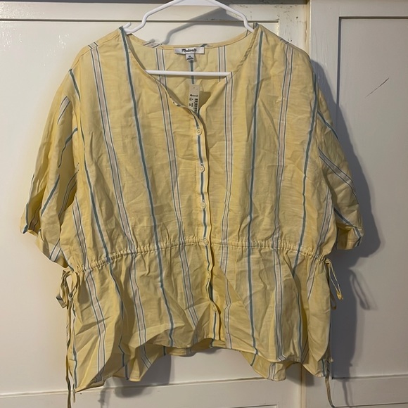 NWT Madewell Linen Blouse - Picture 1 of 3